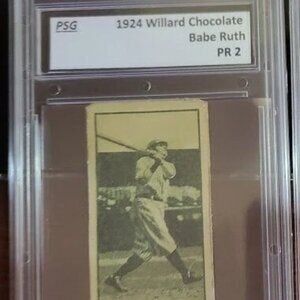 Babe Ruth 1924 Willards Chocolate custom card Baseball card